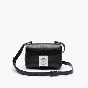 Lacoste - WOMEN’S AMELIA METAL CLASP EMBOSSED LEATHER PURSE